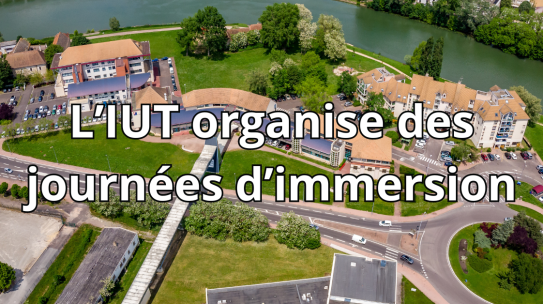 Journée d’immersion : rejoins l’IUT le temps d’une journée !